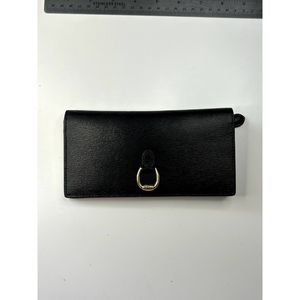 Lauren Ralph Lauren Bennington Slim Black Leather Wallet